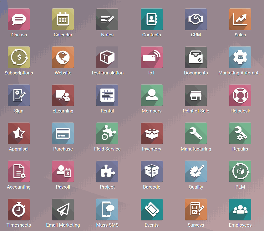 Ensemble des modules Odoo Ensemble des modules Odoo
